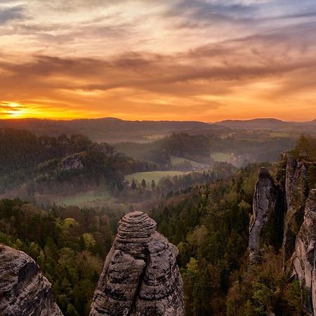 4-Bettzimmer Saechsische Schweiz Mittelndorf Exteriör bild